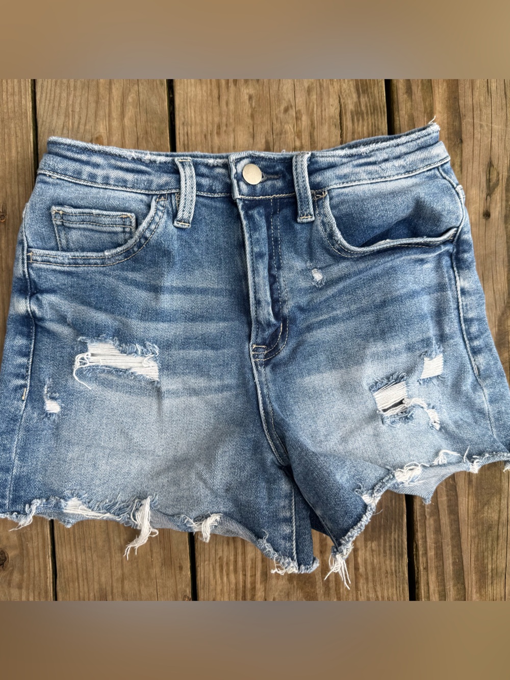 Altar'd State Distressed  Denim Shorts
